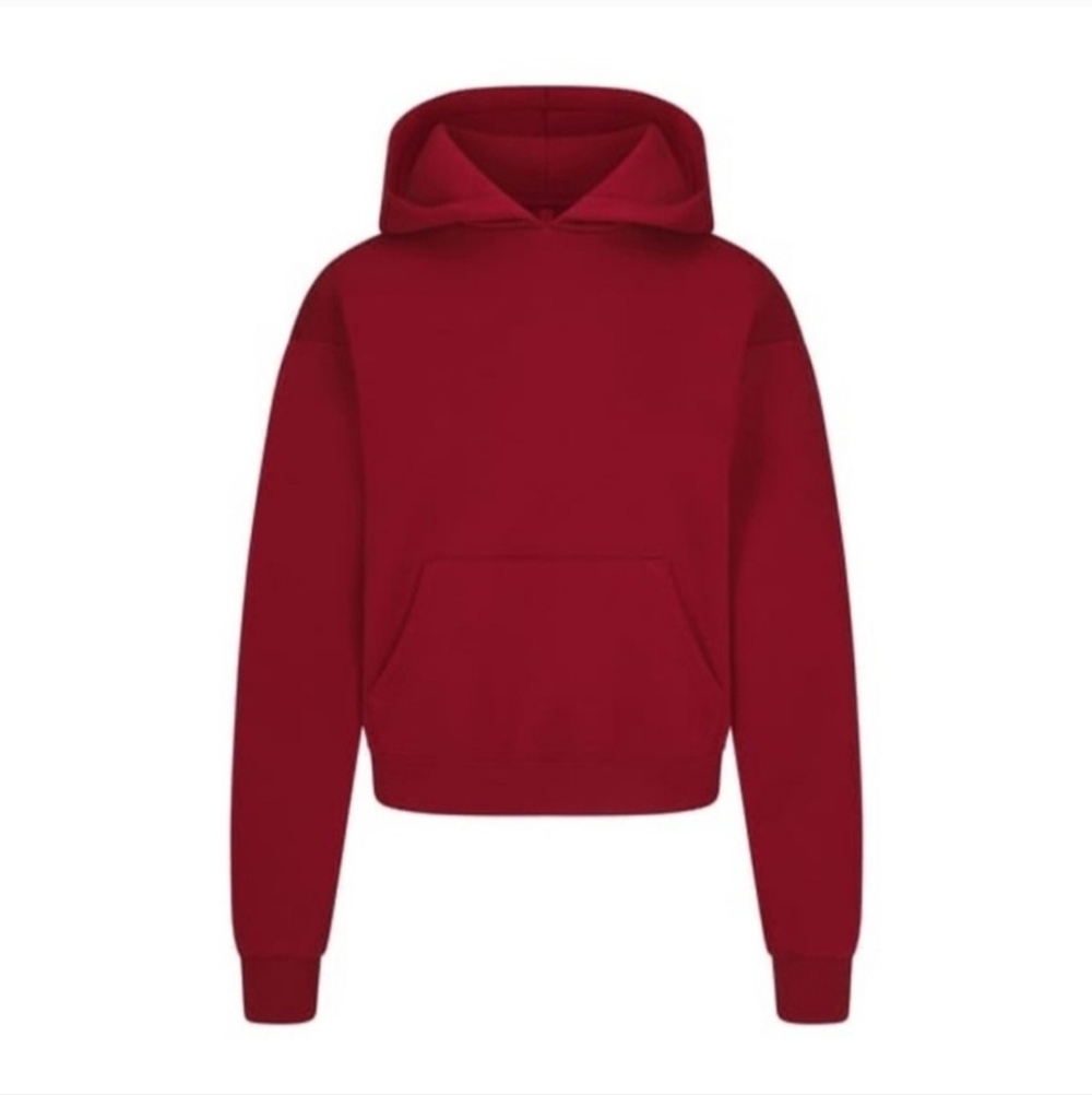 SKIMS NWT Cotton Fleece Classic Hoodie Size 2X/ color Brick
